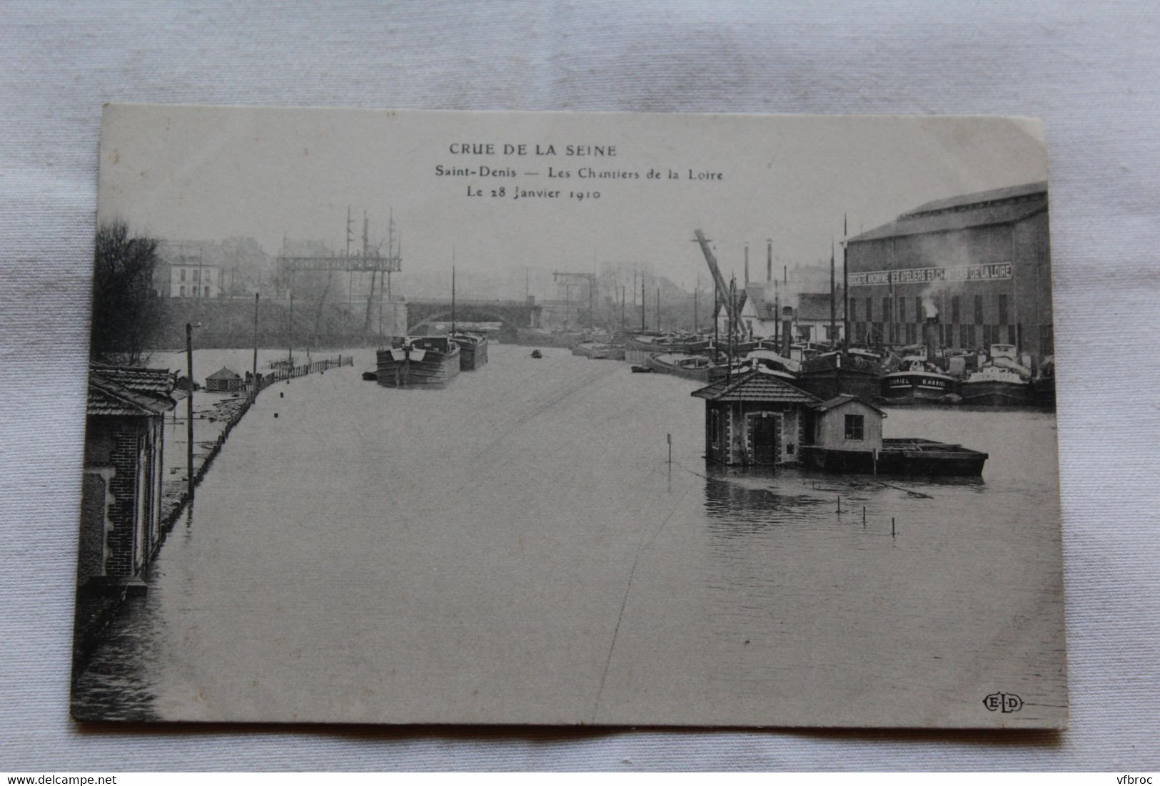 Saint Denis, crue de la Seine, les chantiers de la Loire, Seine saint Denis 93