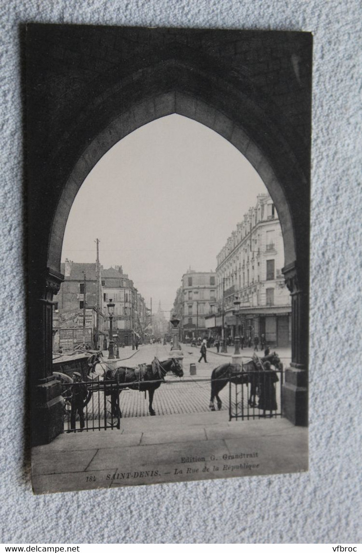 saint Denis, la rue de la République, Seine saint Denis 93