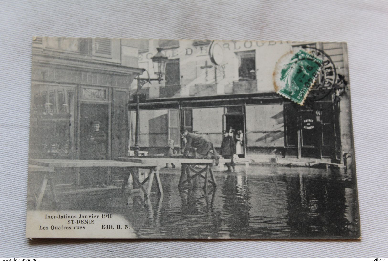 Saint Denis, les quatres rues, inondations de 1910, Seine saint Denis 93