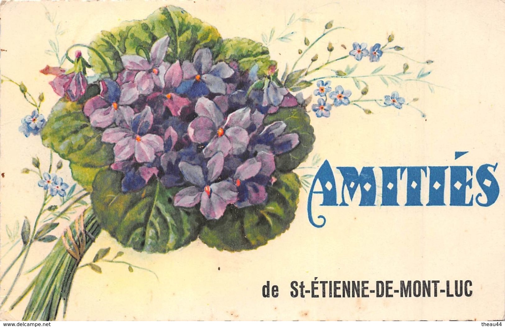 ¤¤  -  SAINT-ETIENNE-de-MONTLUC   -  Amitiés   -  Fleurs , Violettes  -  ¤¤