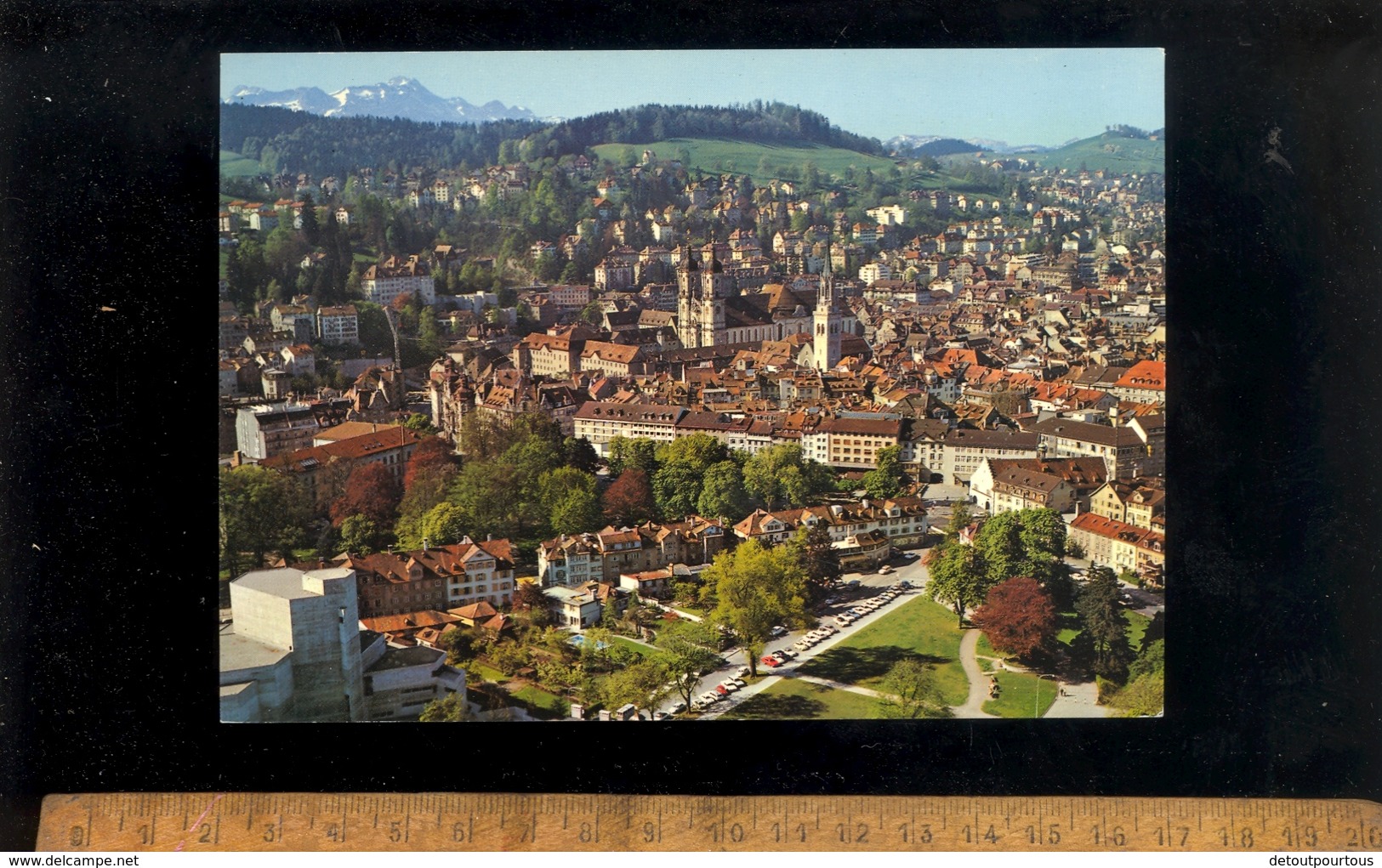 SAINT GALL ST GALLEN : panorama mit Stadt Santis