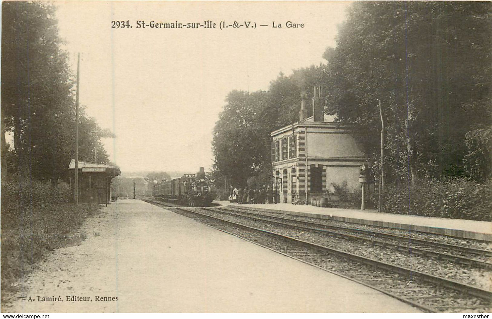 SAINT GERMAIN SUR ILLE la gare