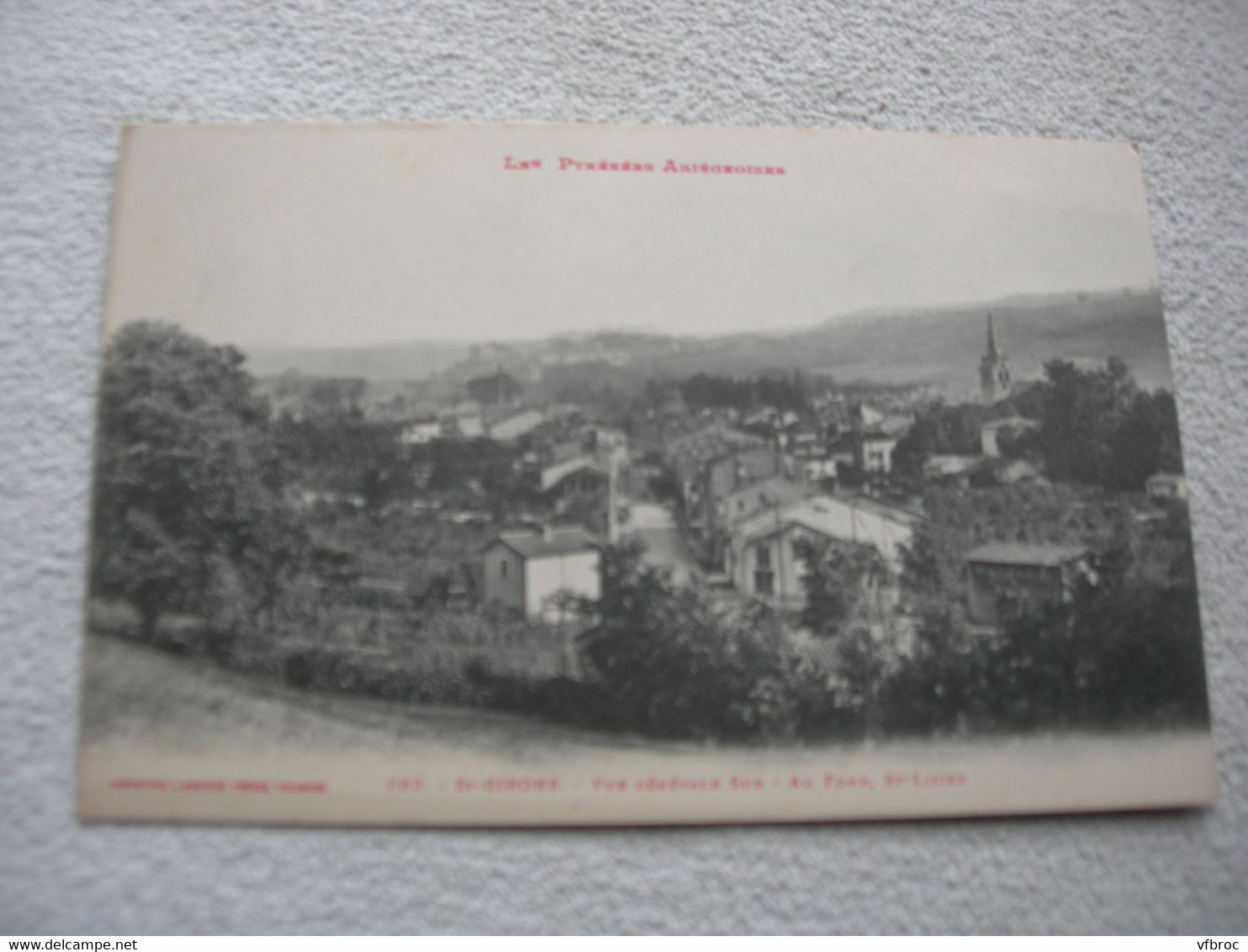 Saint Girons, vue générale sud, au fond saint Lizier