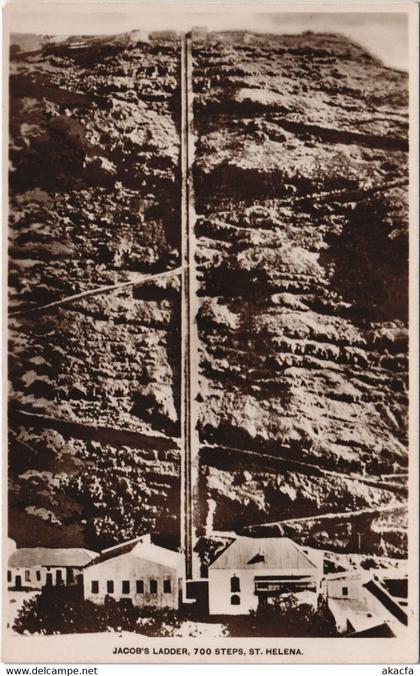 PC SAINT HELENA, JACOB'S LADDER, Vintage REAL PHOTO Postcard (b44195)