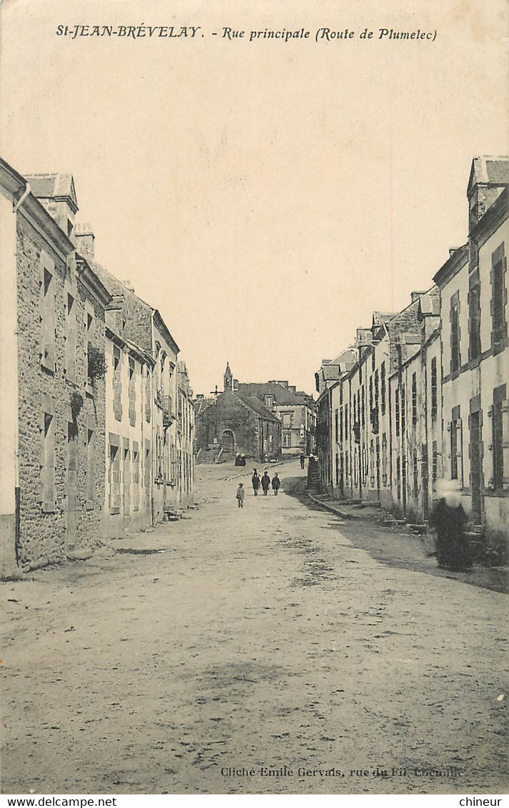 SAINT JEAN BREVELAY RUE PRINCIPALE ROUTE DE PLUMELEC