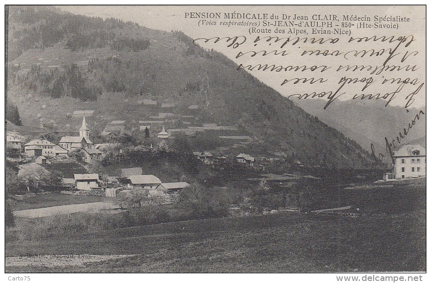 Saint-Jean d'Aulps 74 - Village et Pension Médcale - Sanatorium