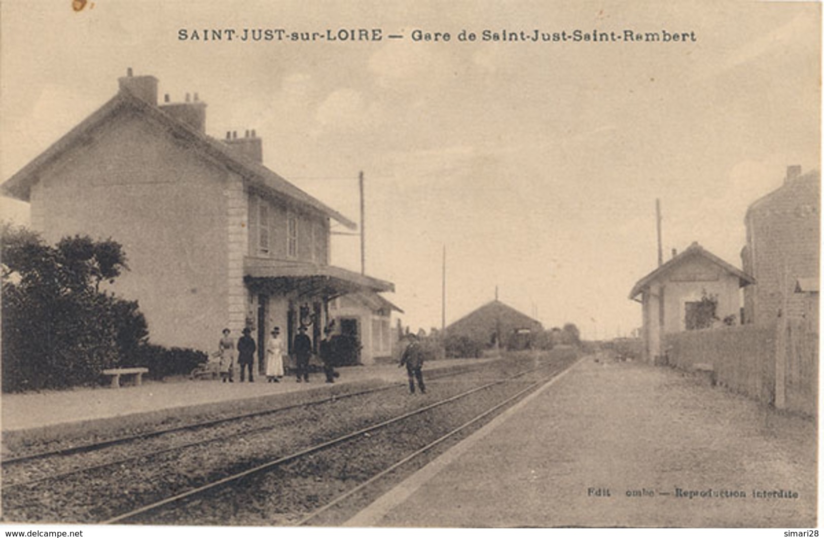 SAINT JUST SUR LOIRE - GARE DE SAINT JUST SAINT RAMBERT