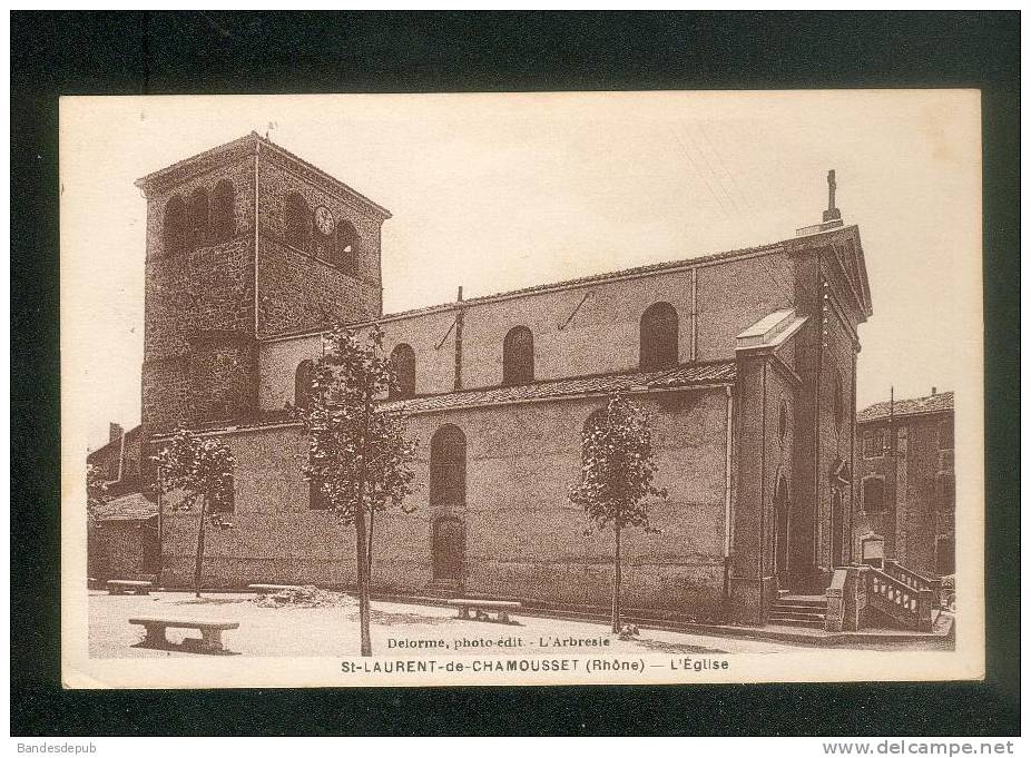 Saint Laurent de Chamousset (69) - Eglise ( Delorme photo éditeur)