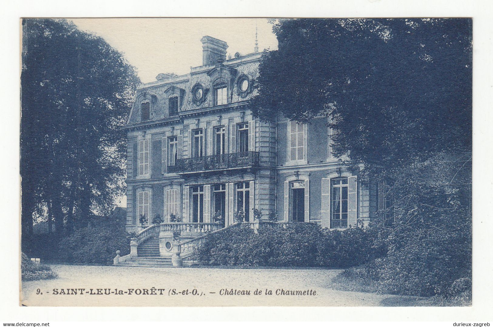 Saint-Leu-la-Foret - Chateau de la Chaumette old postcard written on the back but not posted 230701