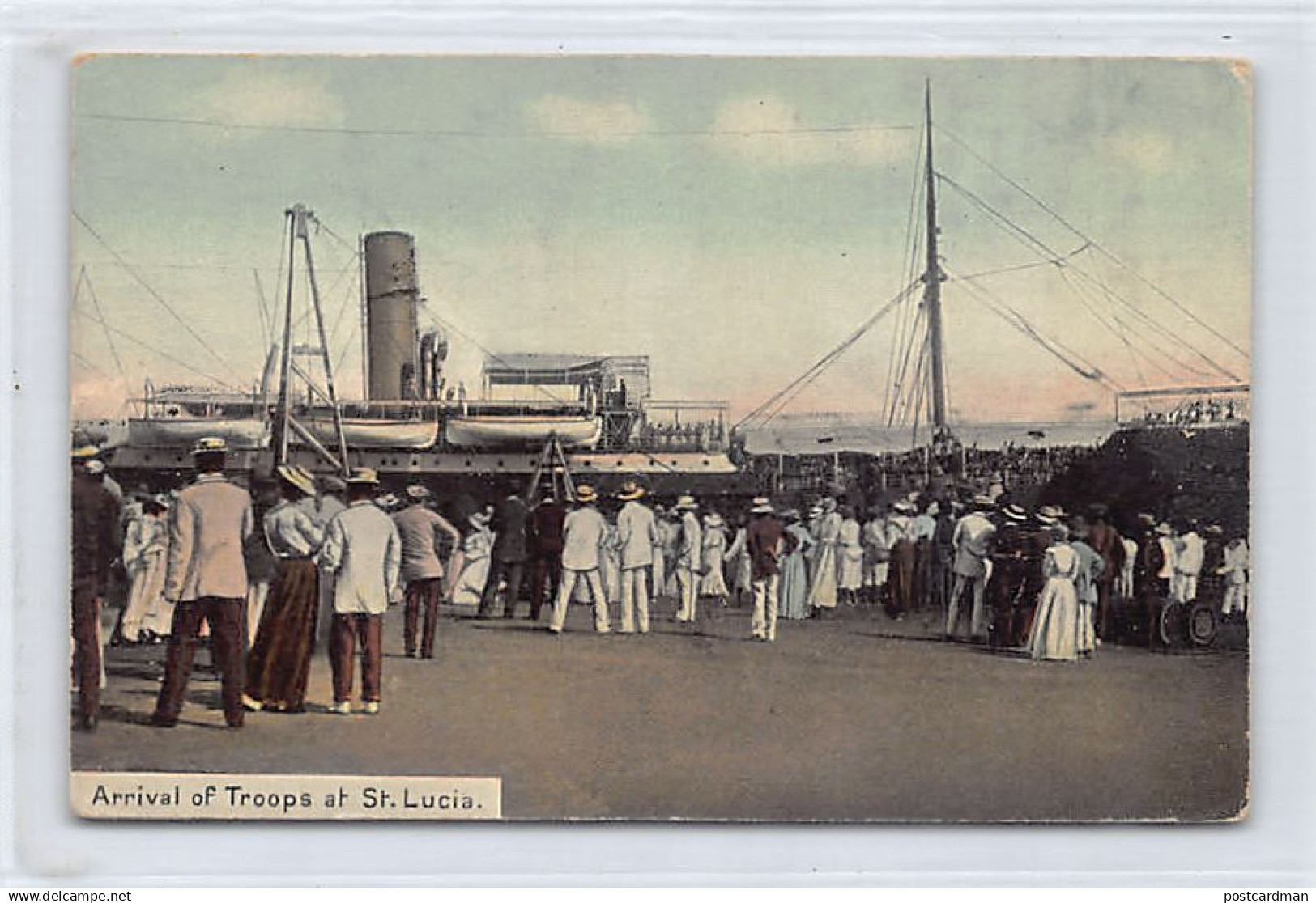 Saint Lucia - Arrival of troops - Publ. Clarke & Co. 21