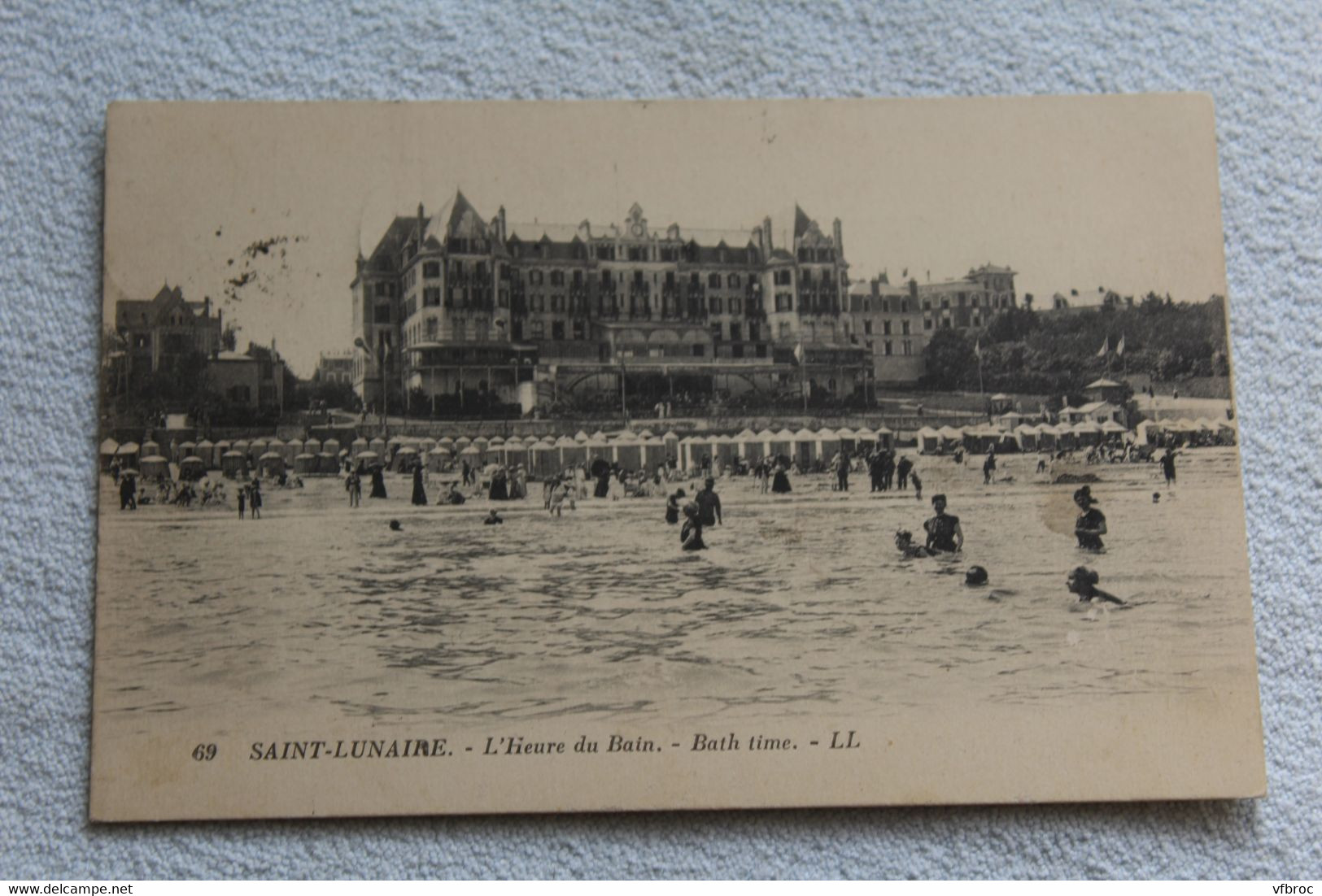 Saint Lunaire, l'heure du bain, Ille et Vilaine 35