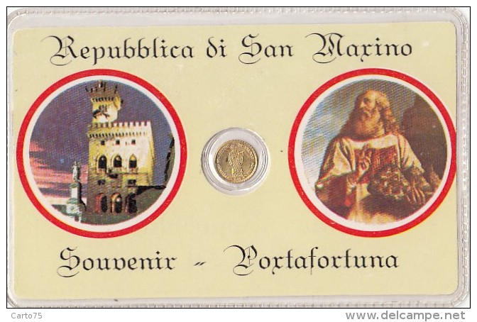 Saint-Marin - San Marino - Souvenir Portafortuna di San Marino - Monnaie Pièce