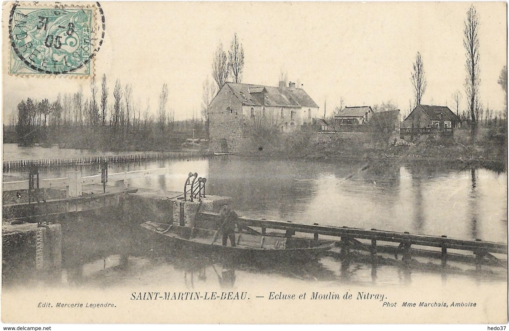 Saint-Martin-le-Beau - Ecluse et Moulin de Nitray