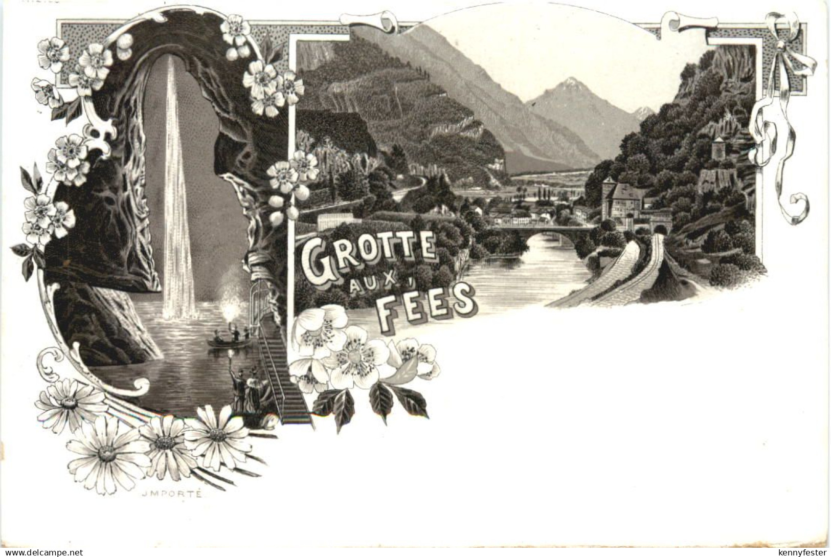 Saint Maurice - Grotte aux Fees - Litho