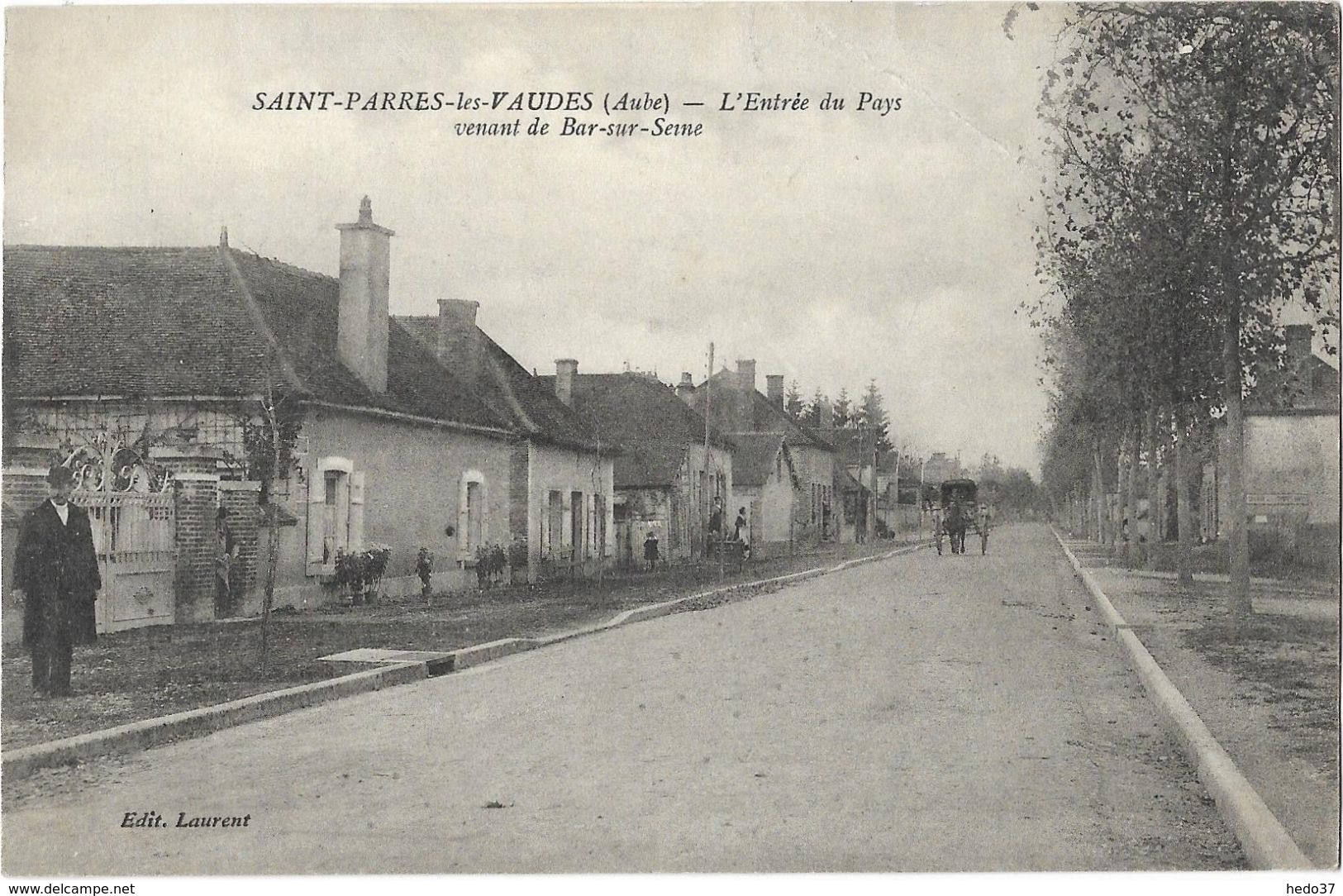 Saint-Parres-les-Vaudes - L'Entrée du Pays venant de Bar-sur-Seine