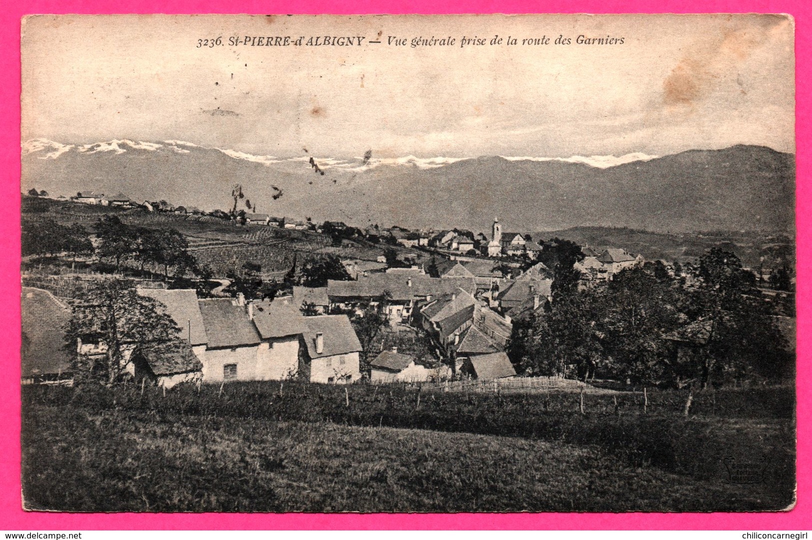 Saint Pierre d'Albigny - Vue Générale prise de la Route des Garniers - 1916