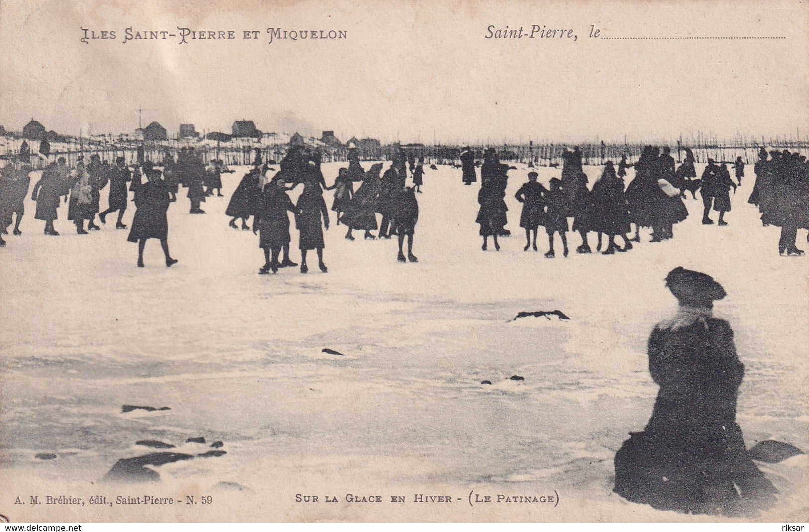 SAINT PIERRE ET MIQUELON(PATINAGE SUR GLACE)