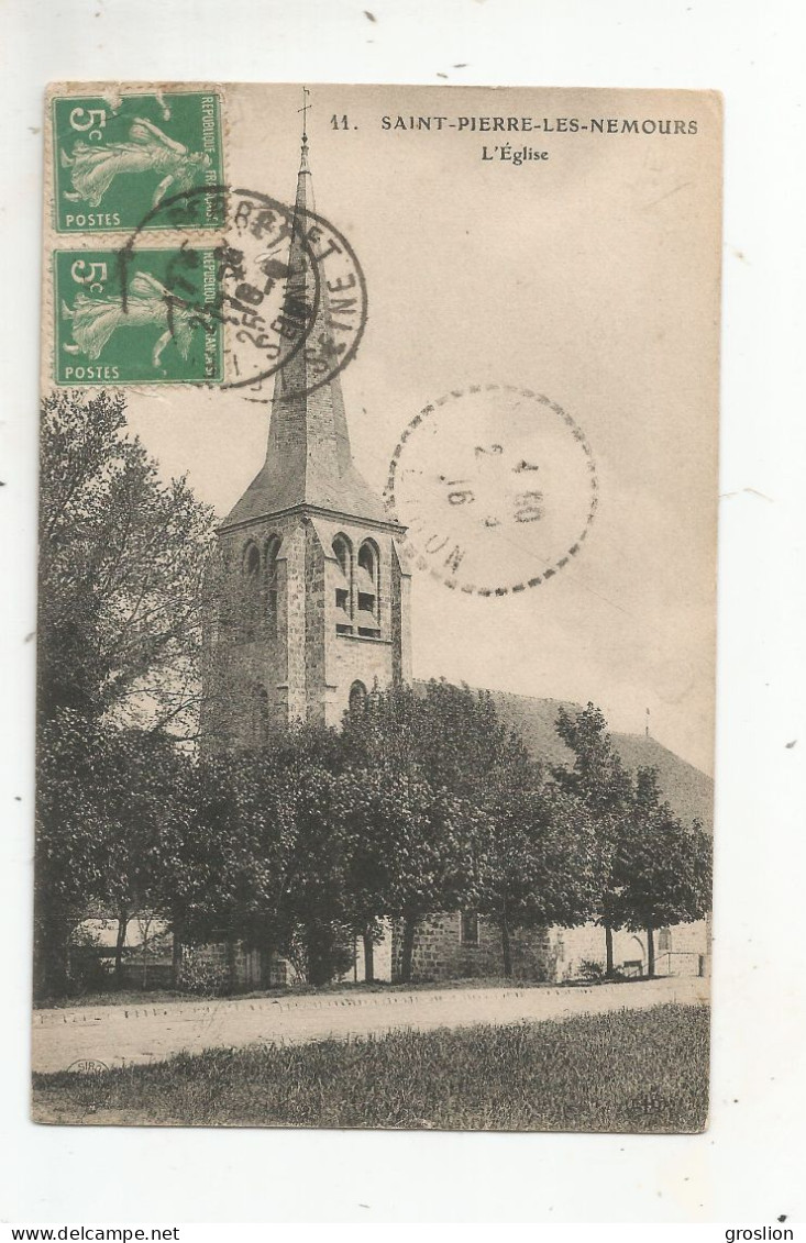 SAINT PIERRE LES NEMOURS 11 L'EGLISE 1916