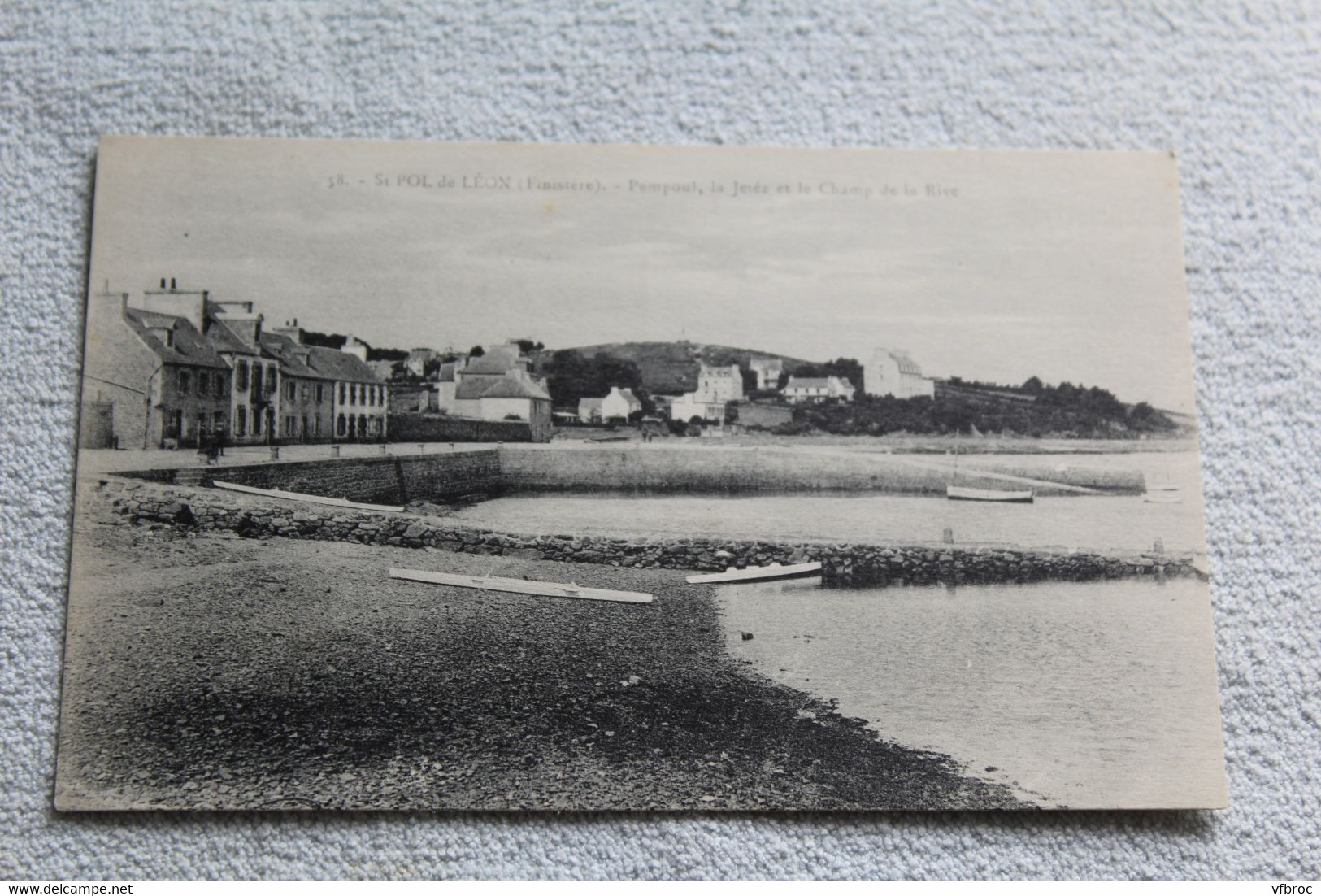 saint Pol de Léon, Pempoul, la jetée et le champ de la Rive, Finistère