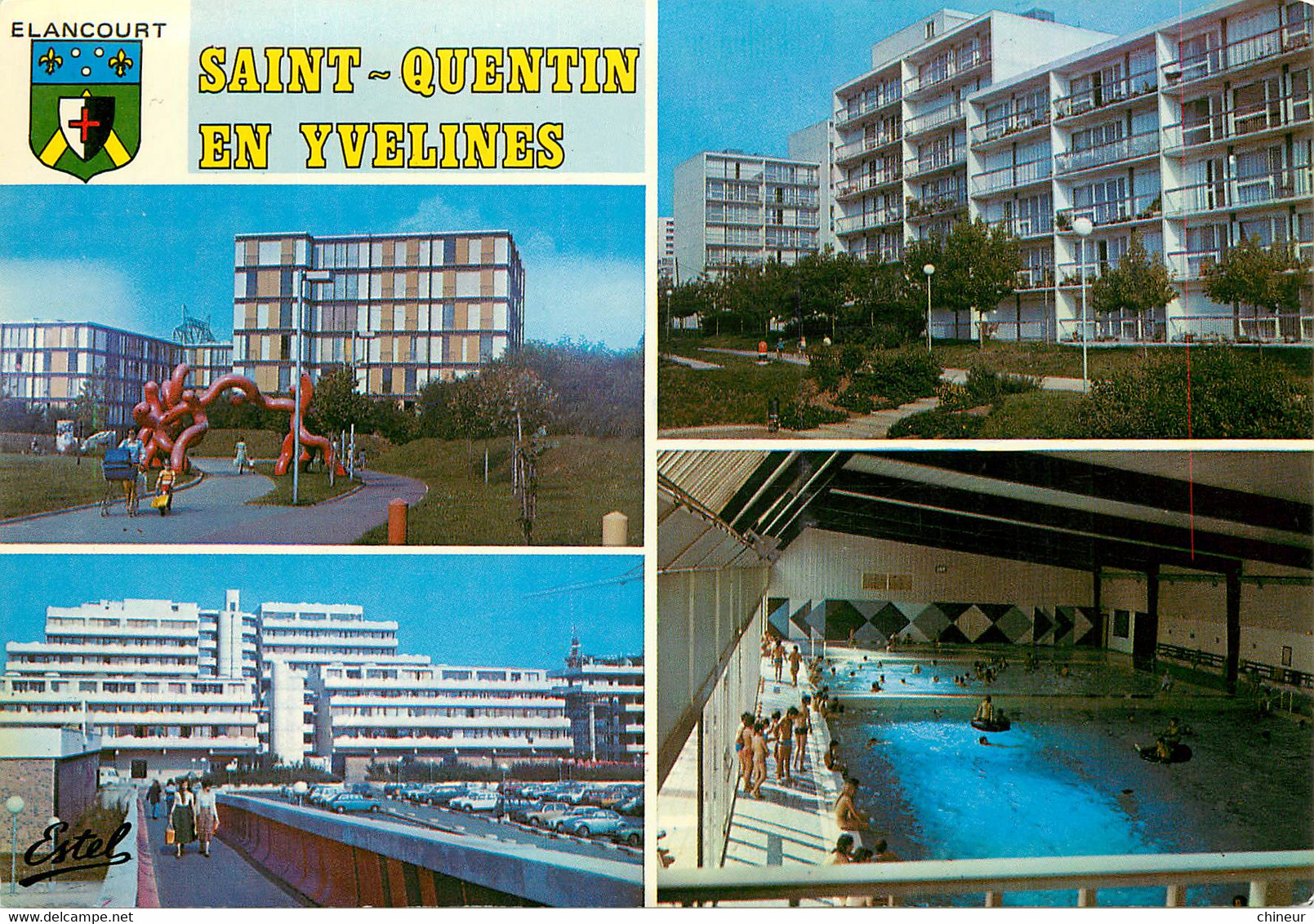 SAINT QUENTIN EN YVELINES VILLE NOUVELLE  CARTE MULTIVUES