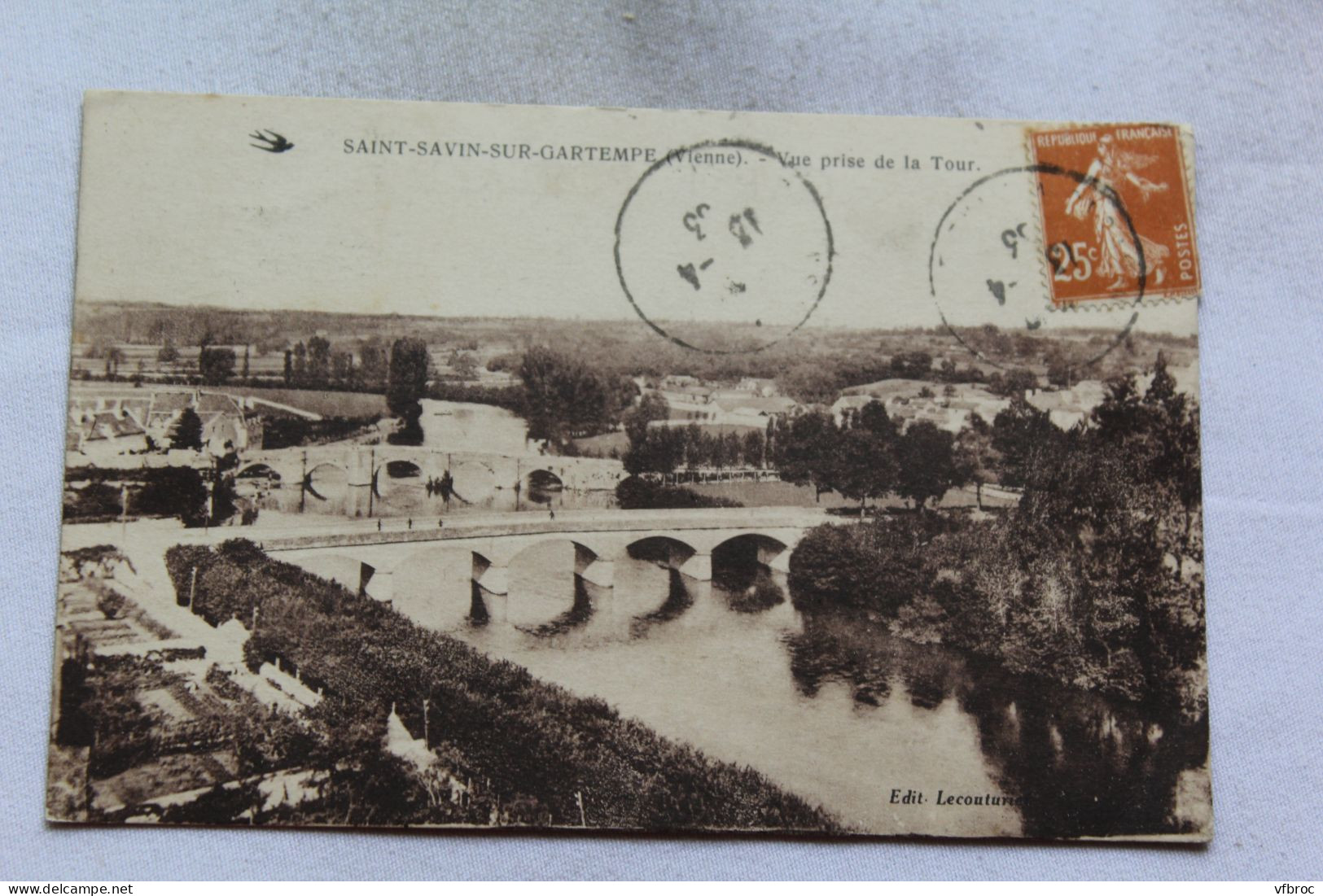 Saint Savin sur Gartempe, vue prise de la tour, Vienne 86