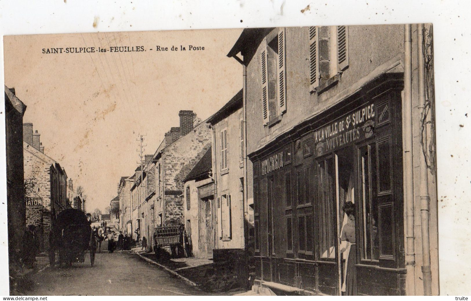 SAINT-SULPICE-LES-FEUILLES RUE DE LA POSTE