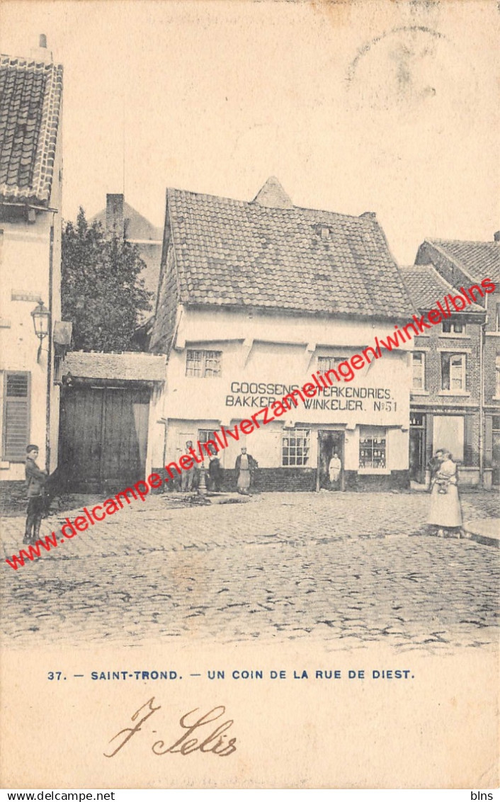 Saint-Trond - Un coin de la Rue de Diest - Goossens-Sterkendries bakker en winkelier - Sint-Truiden