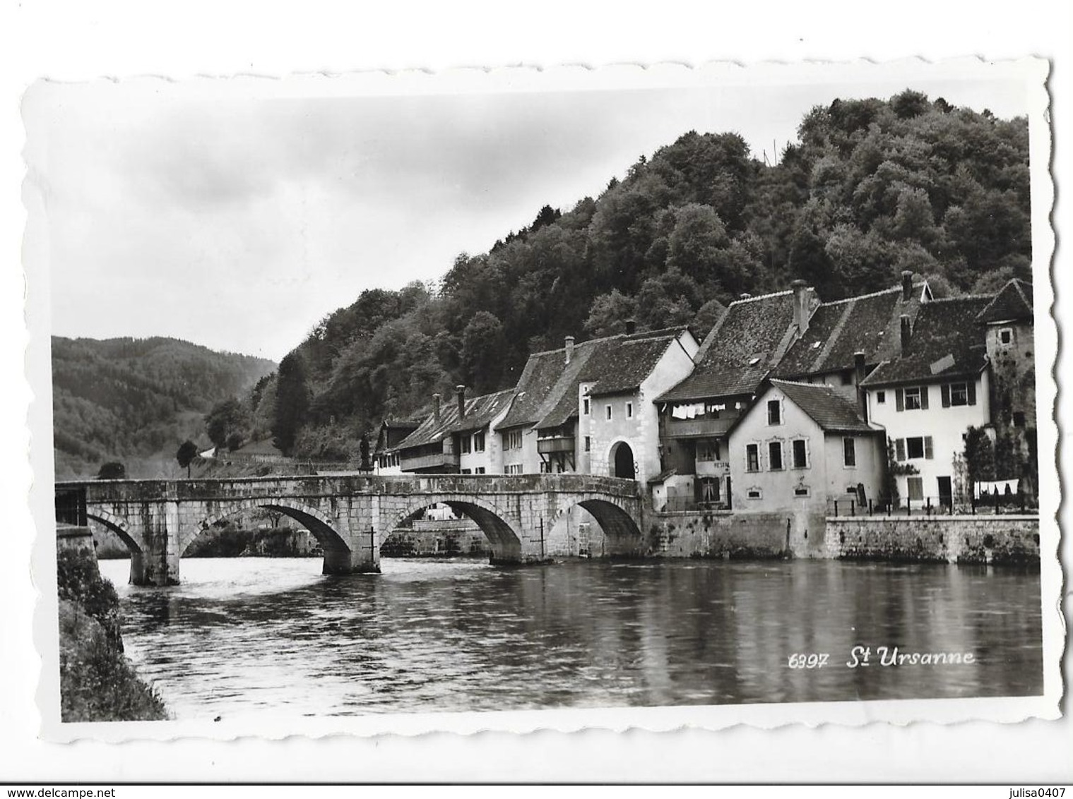 SAINT URSANNE (Suisse) pont bord de rivière