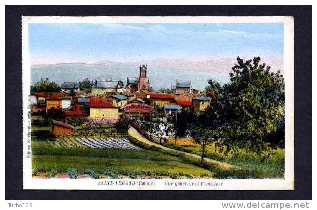 SAINT-VERAND- (Rhône) - Vue générale et Cimetière.