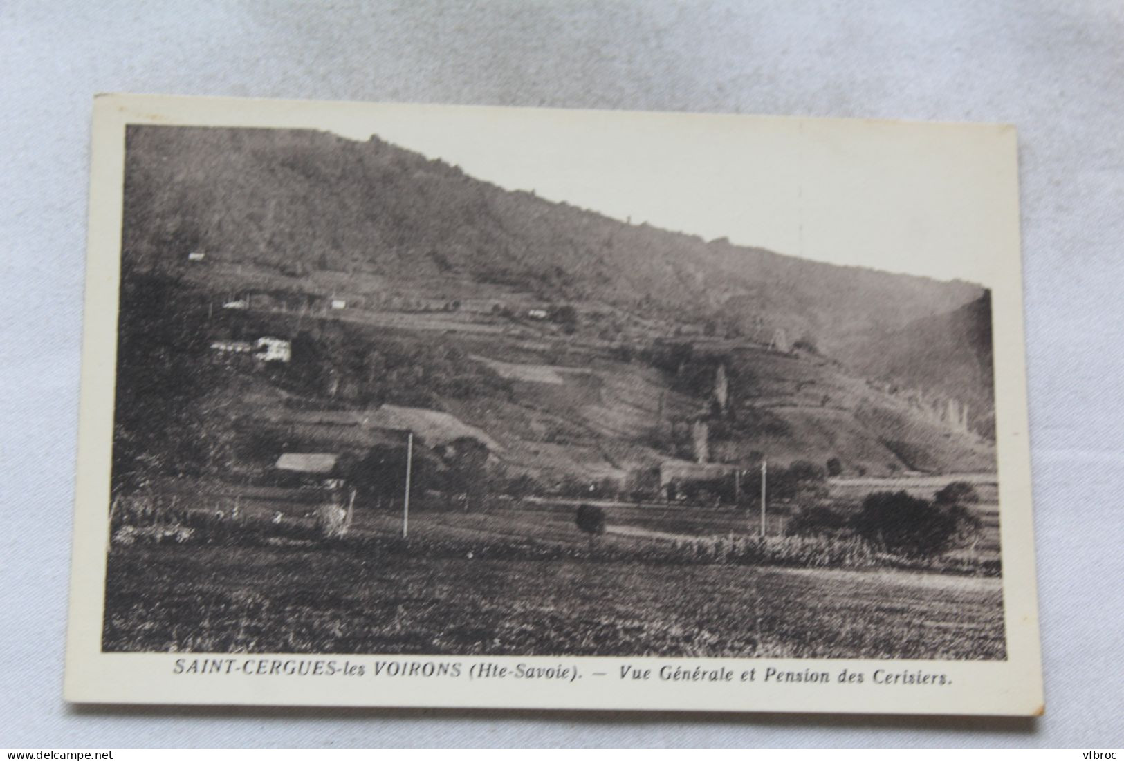 Saint Vergues les Voirons, vue générale et pension des Cerisiers, Haute Savoie 74