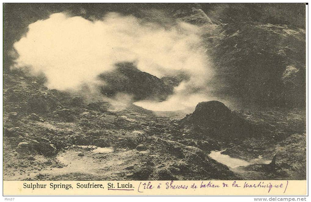 SAINTE LUCIE - Soufrière - Volcanisme