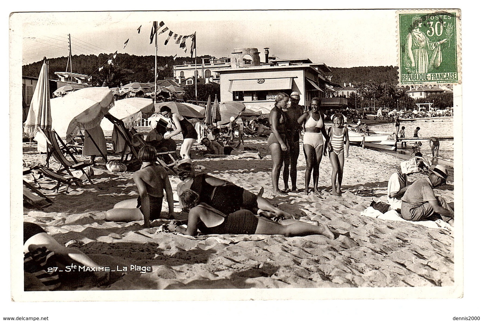 SAINTE-MAXIME (83) - La Plage - Ed. CREISSELS, Librairie du Port, Sainte-Maxime