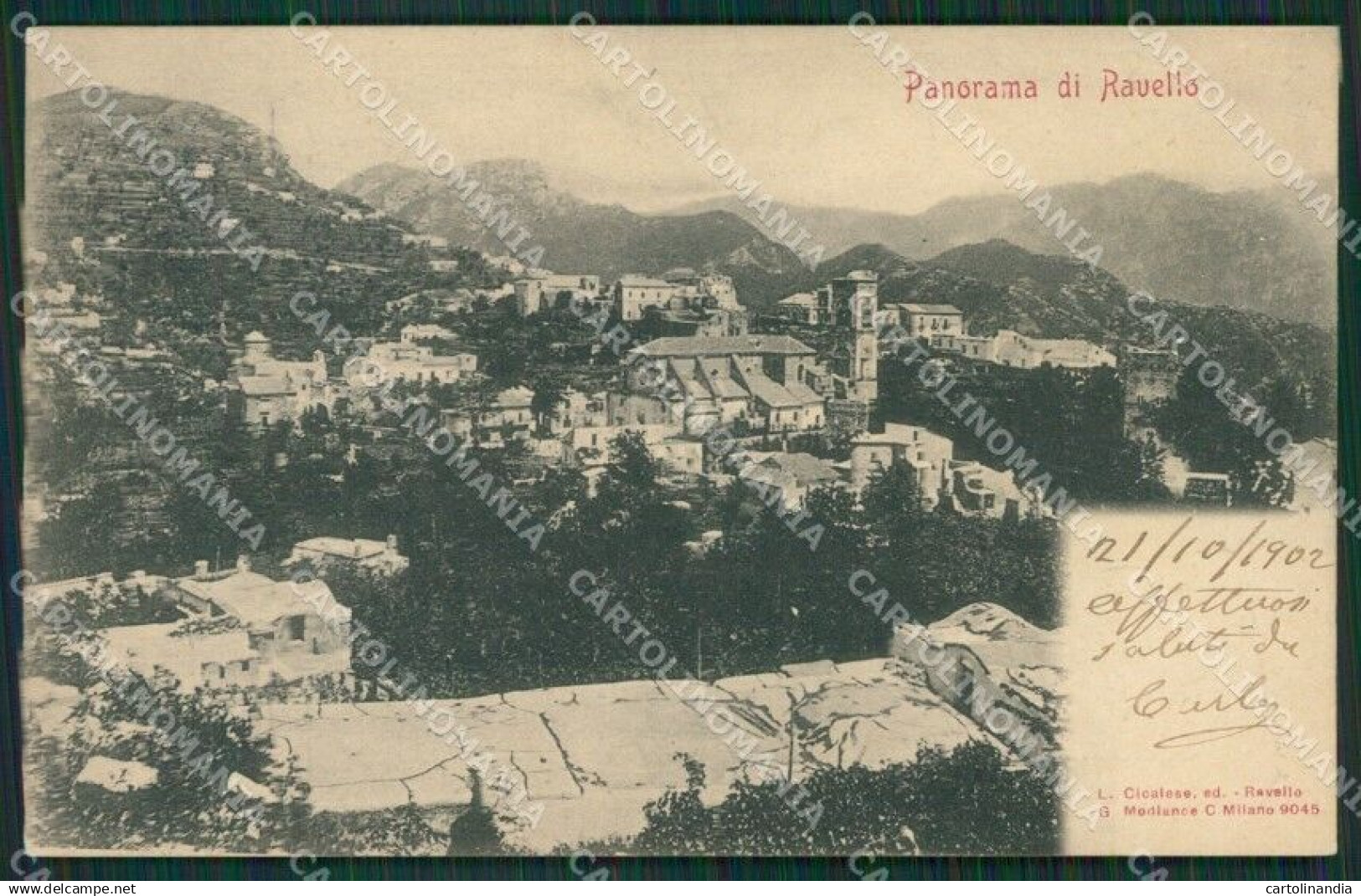 Salerno Ravello cartolina KV6703