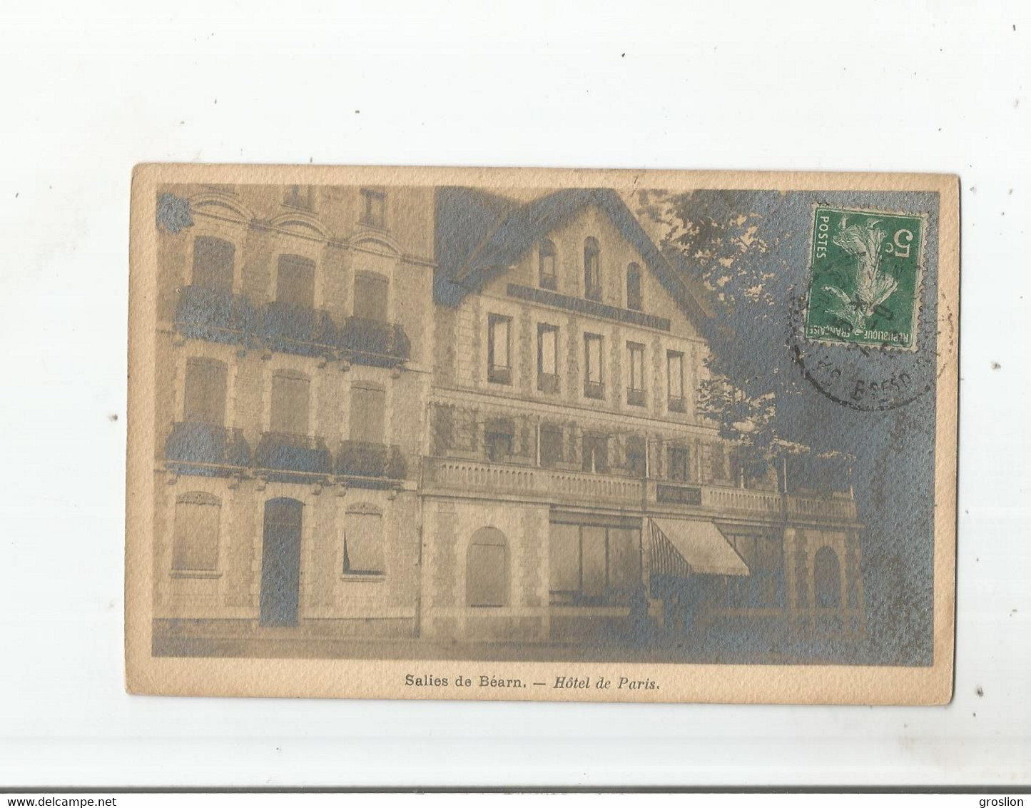 SALIES DE BEARN CARTE PHOTO HOTEL DE PARIS