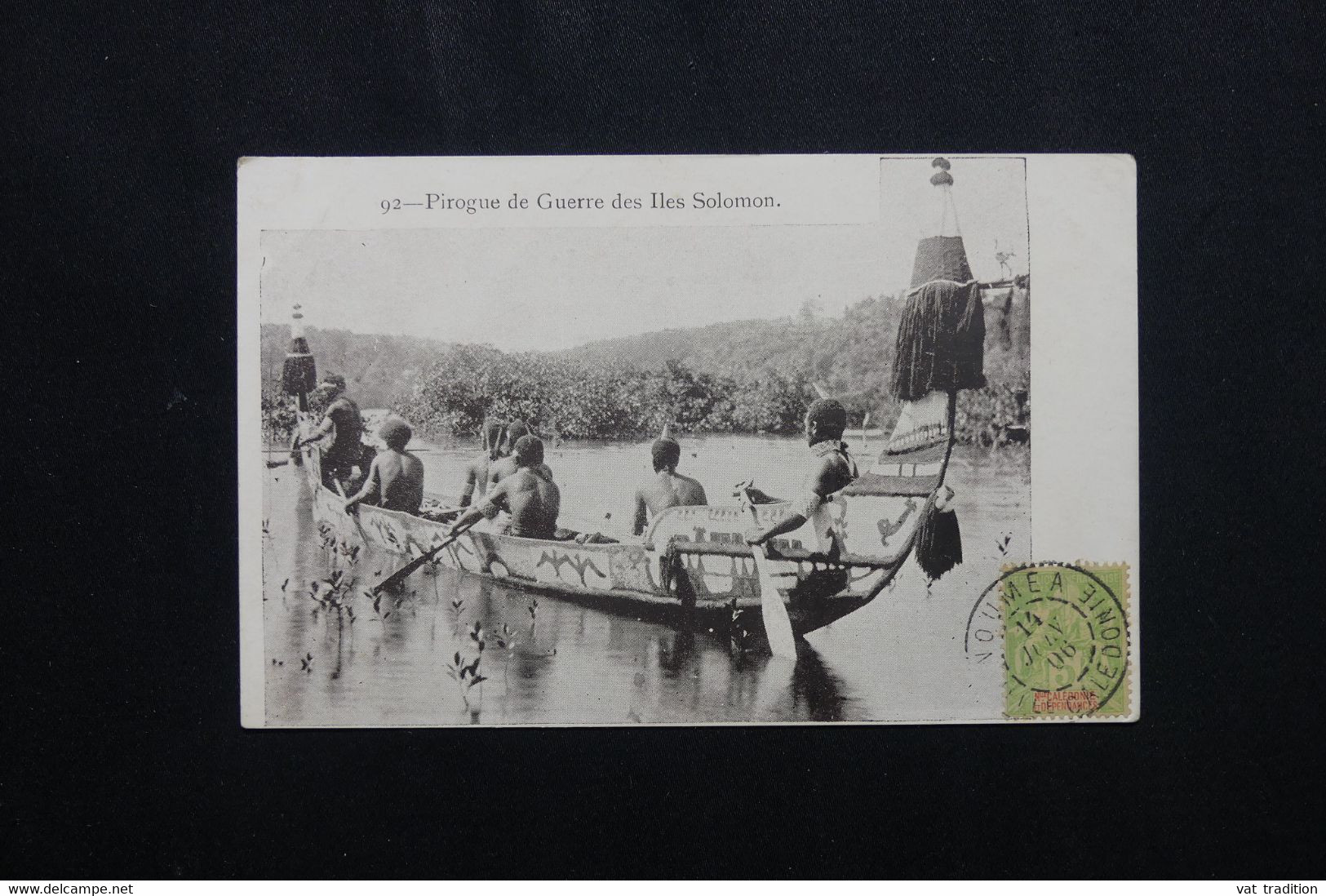 SALOMON - Carte postale - Pirogue de Guerre des Îles Salomon - L 72065