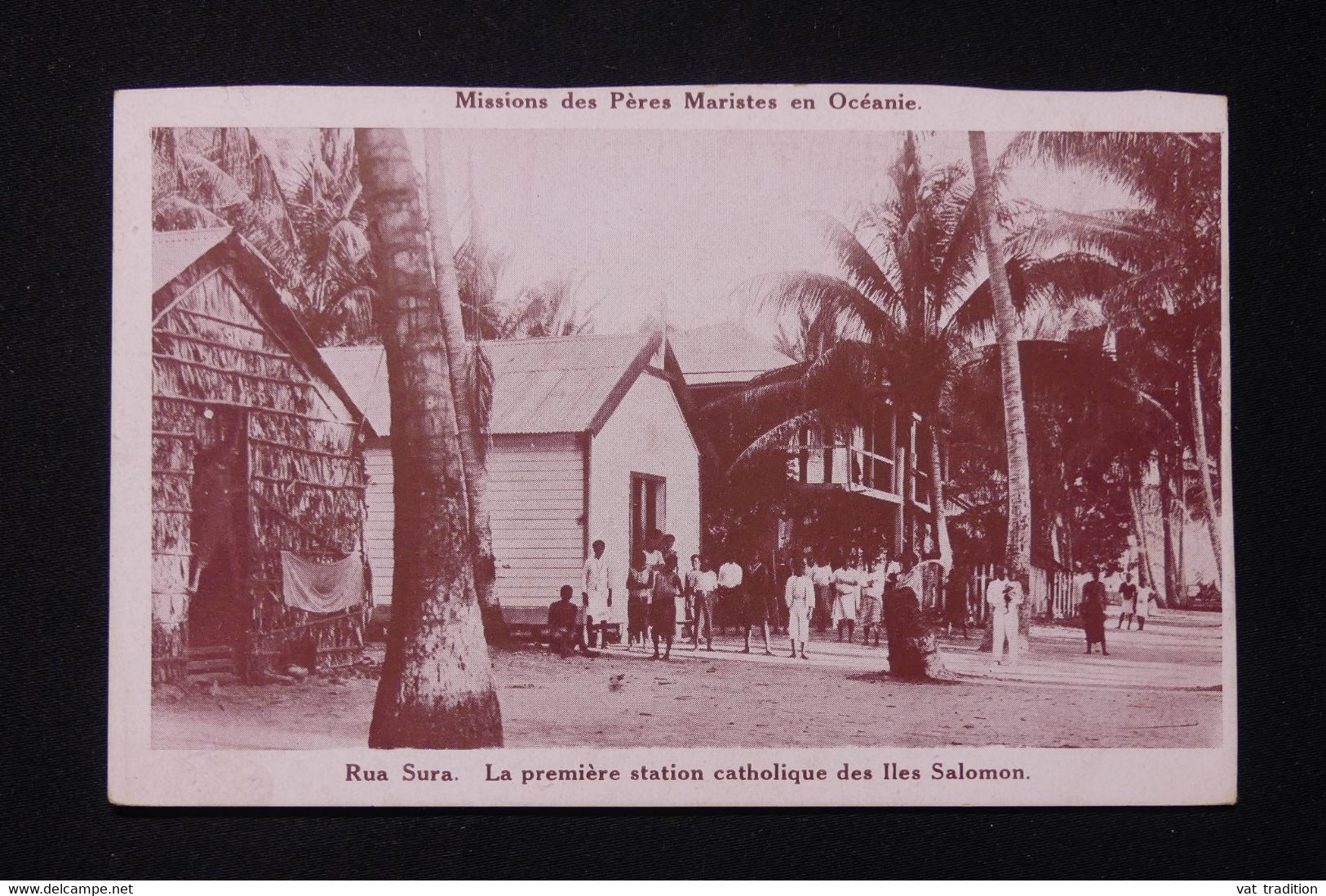 SALOMON - Carte postale - Rua Sura - La première Station Catholique des Îles Salomon - L 82260