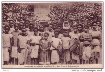 Missions Maristes d'Océanie , Une école de Salomonaises