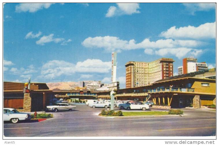 Salt Lake City UT Utah, Deseret Inn Motel Lodging, Auto, c1950s/60s Vintage Postcard