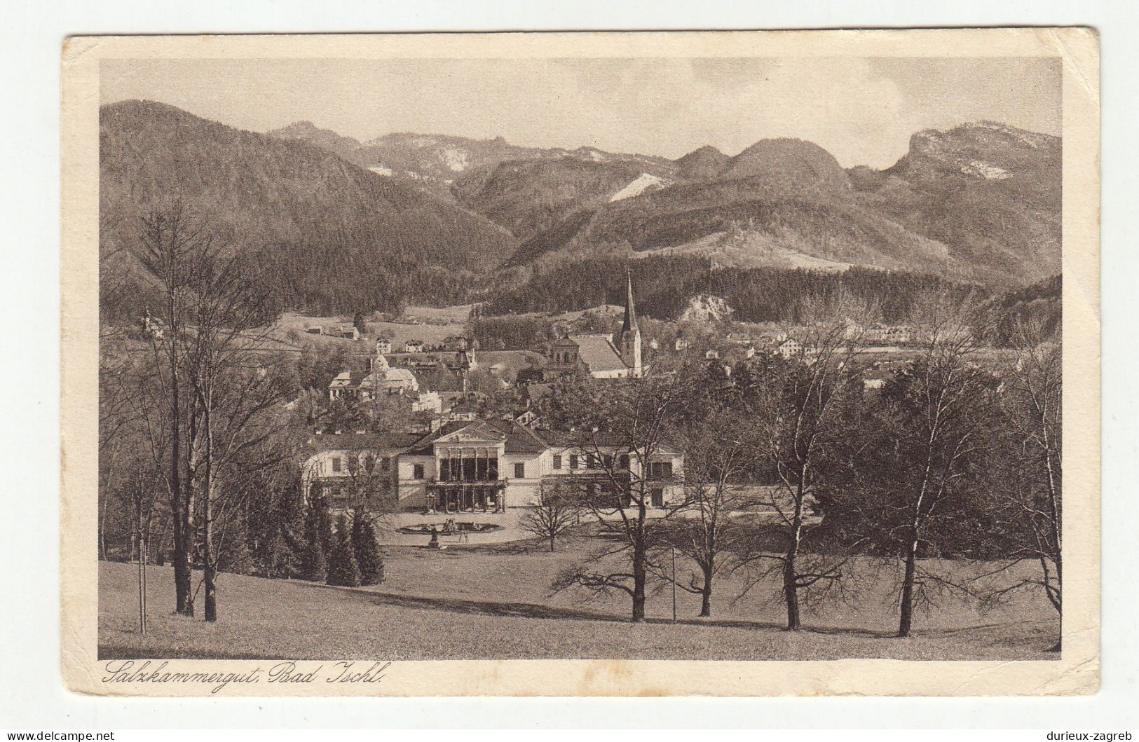 Salzkammergut Bad Ischl old postcard posted 1928 b230820