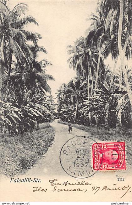 U.S. Samoa - PAGO PAGO - Falealili street - Publ. A. Tattersall