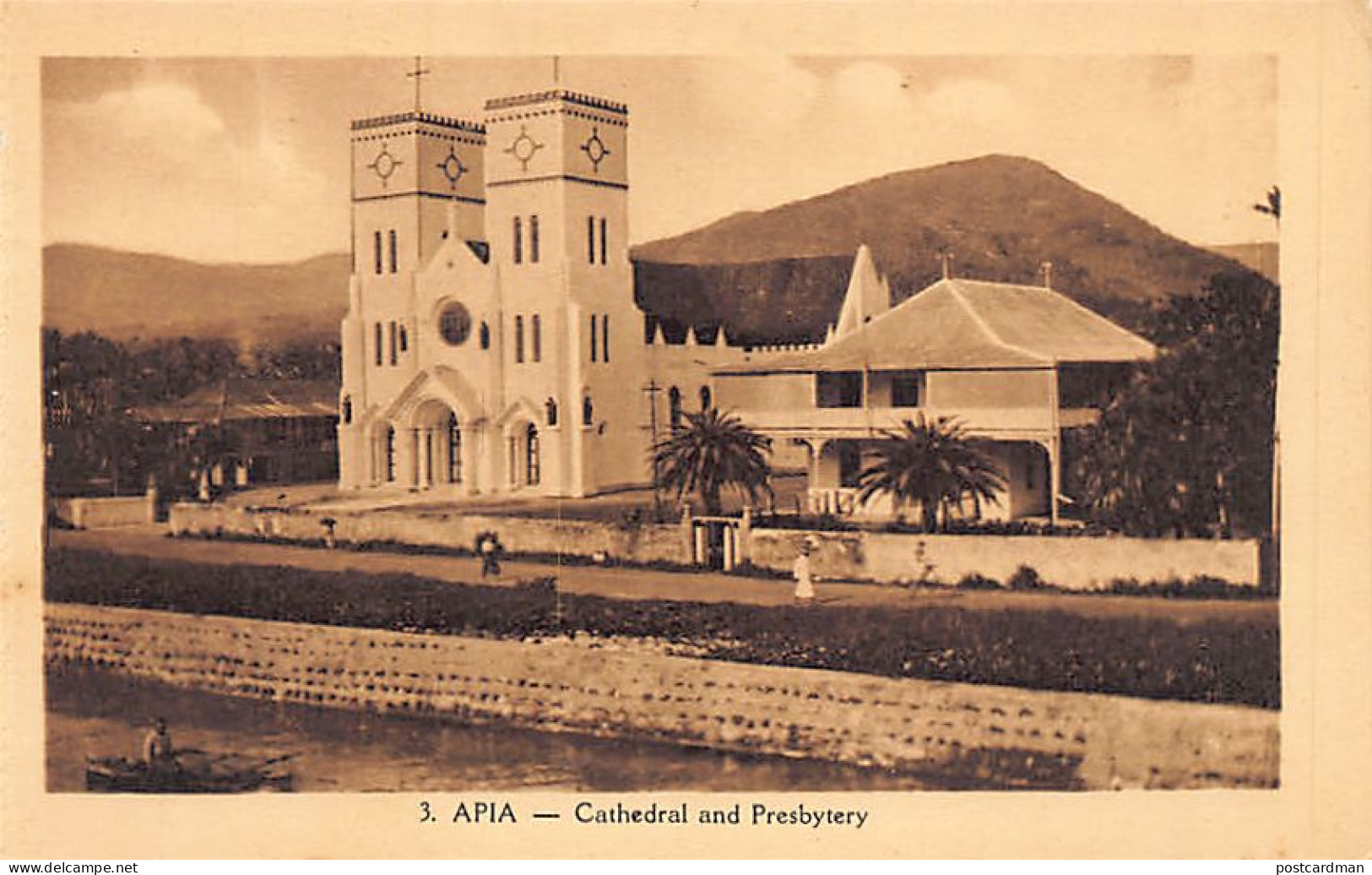 Samoa - APIA - Cathedral and presbitary - Publ. unknown 3