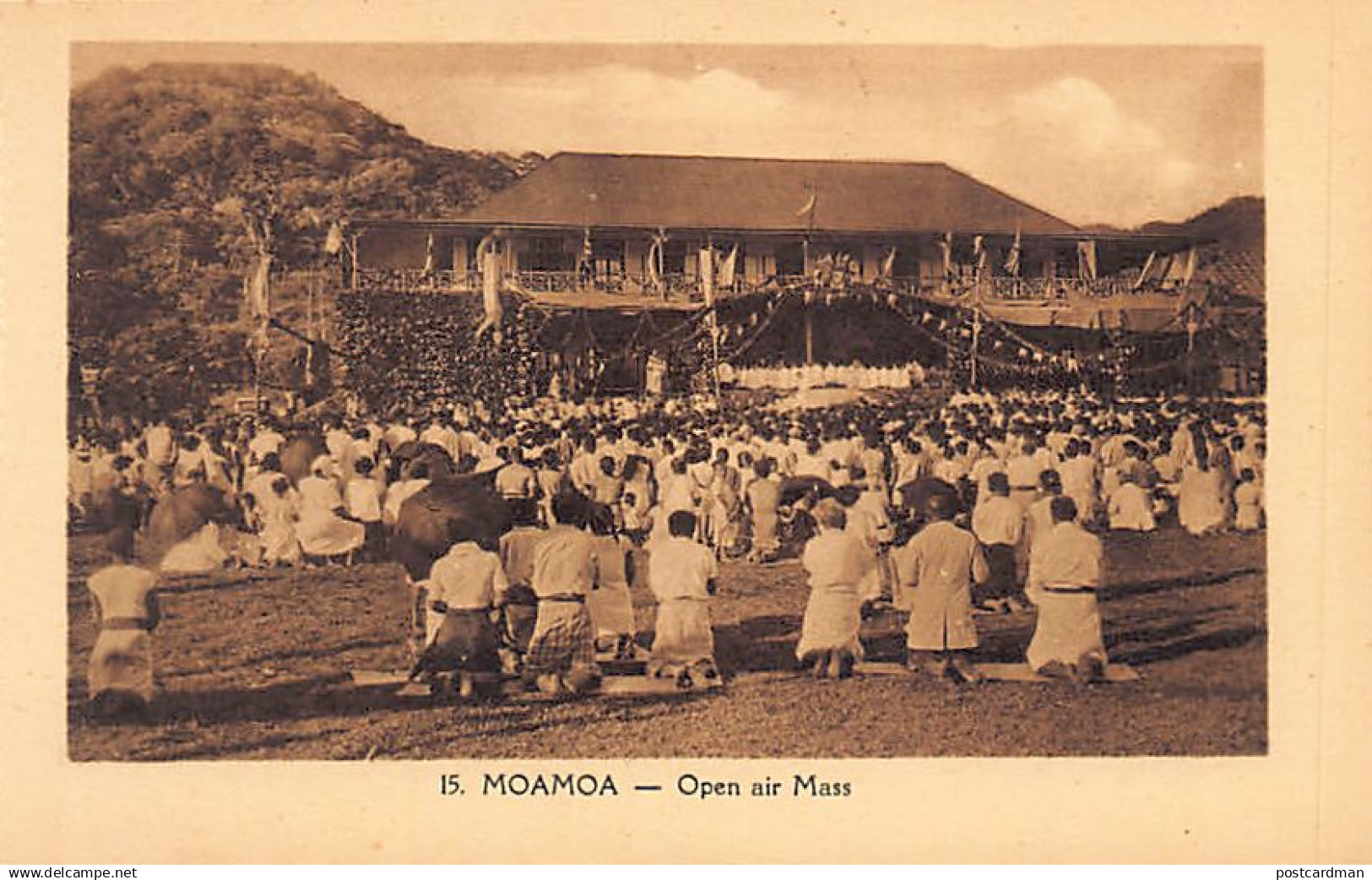 Samoa - MOAMOA - Open air mass - Publ. unknown 15