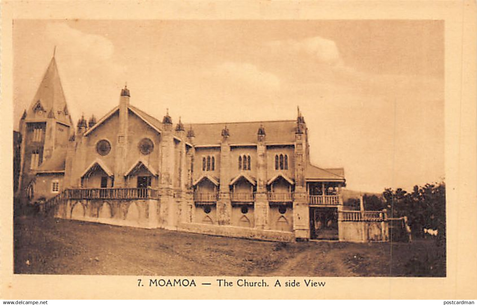 Samoa - MOAMOA - The church - Side view - Publ. unknown 7