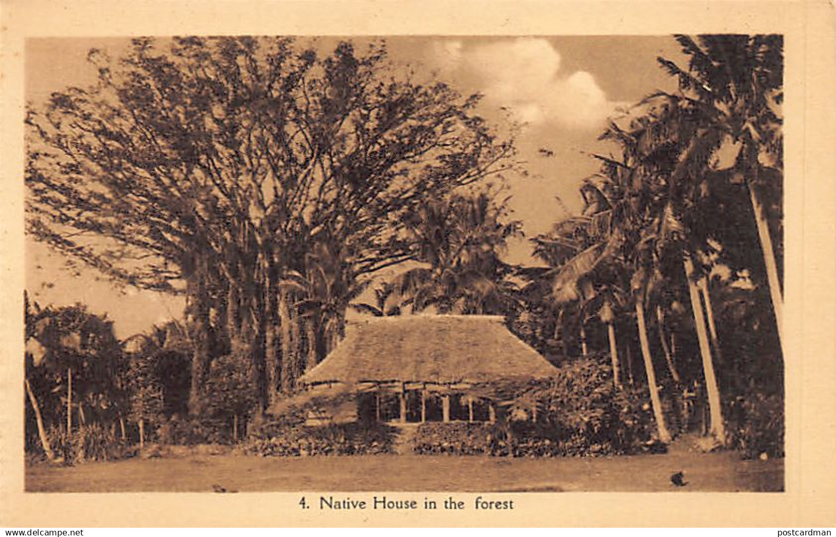 Samoa - Native house in the forest - Publ. unknown 4