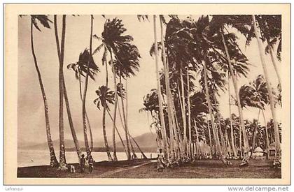 oceanie- ref 32- oceanie - un orage sur samoa  - carte bon etat  -