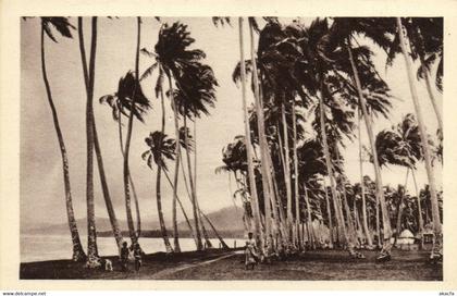 PC CPA SAMOA, PACIFIC, UN ORAGE SUR SAMOA, Vintage Postcard (b19450)