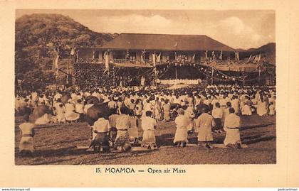 Samoa - MOAMOA - Open air mass - Publ. unknown 15