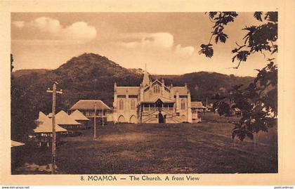 Samoa - MOAMOA - The church - Front view - Publ. unknown 8