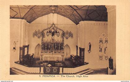 Samoa - MOAMOA - The church - High altar - Publ. unknown 9