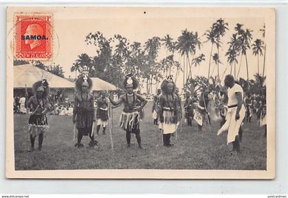 Samoa - Native chiefs - REAL PHOTO - Publ. Tattersall Studio